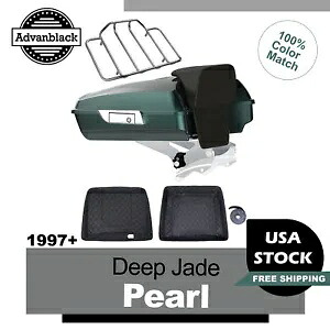 Advanblack ディープ ジェイド パール レイザー ツアー パック 荷物 ハーレー ツーリング 97+ Advanblack Deep Jade Pearl Razor Tour Pack Luggage For Harley Touring 97+ 【並行輸入品】