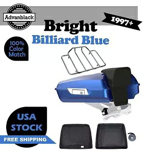 ブライトビリヤードブルーレイザーツアーパックトランク荷物ハーレーツーリング97+用 Bright Billiard Blue Razor Tour Pack Trunk Luggage For Harley Touring 97+ 【並行輸入品】
