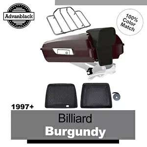 Advanblack ビリヤード バーガンディ レイザー ツアー パック 荷物は 1997 年以降のハーレー ツーリングに適合 Advanblack Billiard Burgundy Razor Tour Pack Luggage Fits 1997+ Harley Touring 【並行輸入品】