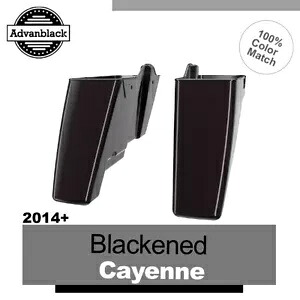 黒くなったカイエン デュアル ノーカット ストレッチ サドルバッグ ボトムス ロード ストリート 2014-2020 Blackened Cayenne Dual Uncut Stretch Saddlebag Bottoms For Road Street 2014-2020 【並行輸入品】