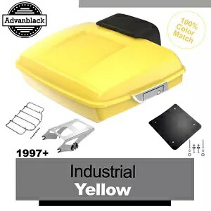 インダストリアルイエローレイザーツアーパックパックトランク荷物ハーレーツーリング 1997+ Industrial Yellow Razor Tour Pack Pak Trunk Luggage For Harley Touring 1997+ 【並行輸入品】