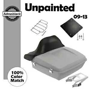 Advanblack 未塗装チョップド ツアー パック ラップアラウンド バックレスト 97-2020 ハーレーに適合 Advanblack Unpainted Chopped Tour Pack Wrap-Around Backrest Fits 97-2020 Harley 【並行輸入品】