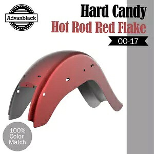 ハードキャンディホットロッドレッドフレークチョロビクラチカーノスタイルリアフェンダーハーレー用 HARD CANDY HOT ROD RED FLAKE Cholo Vicla Chicano Style Rear Fender For Harley 【並行輸入品】|カスタムパーツ WORLD倉庫