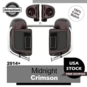 ミッドナイト クリムゾン 下部ベント フェアリング 6.5 インチ スピーカー ポッド ハーレー ツーリング 14+ に適合 Midnight Crimson Lower Vented Fairing 6.5'' Speaker Pod Fits Harley Touring 14+ 【並行輸入品】｜カスタムパーツ WORLD倉庫 91,960円