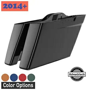 Advanblack デュアル アンカット ストレッチ拡張サドルバッグ ボトム 2014+ ハーレー用 Advanblack Dual Uncut Stretched Extended Saddlebags Bottoms For 2014+ Harley 【並行輸入品】|カスタムパーツ WORLD倉庫