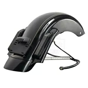 ブラック クォーツ CVO リアフェンダー システム 14+ ハーレー ストリート ロード グライド ツーリング用 Black Quartz CVO Rear Fender System For 14+ Harley Street Road Glide Touring 【並行輸入品】