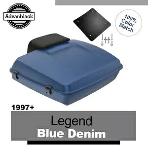 97 年以上のハーレー/ソフテイル LEGEND ブルー デニム Advanblak Rushmore Razor ツアー パック パック For 97+ Harley/Softail LEGEND BLUE DENIM Advanblak Rushmore Razor Tour Pak Pack 【並行輸入品】