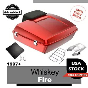 Advanblack ウィスキー ファイア チョップド ツアー パック 1997 年以降のハーレーダビッドソン ツーリング用 Advanblack Whiskey Fire Chopped Tour Pack For 1997+ Harley Davidson Touring 【並行輸入品】