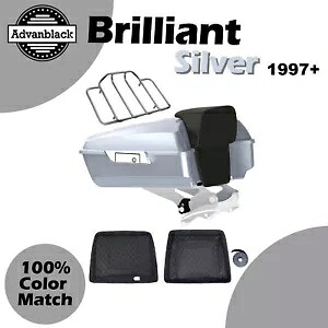 Advanblack ブリリアント シルバー チョップド ツアー パック ラゲッジ ハーレー ツーリング 97+ に適合 Advanblack Brilliant Silver Chopped Tour Pack Luggage Fits Harley Touring 97+ 【並行輸入品】 136,400円