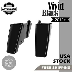 Advan ビビッド ブラック デュアル アンカット ストレッチ サドルバッグ ボトム 2014+ ハーレー用 Advan Vivid Black Dual Uncut Stretched Saddlebag Bottom For 2014+ Harley 【並行輸入品】