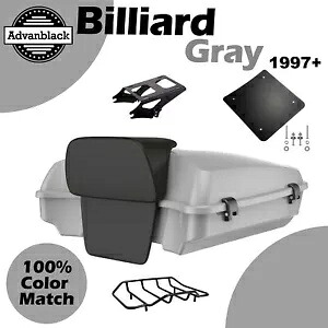 ビリヤード グレー レイザー ツアー パック Pak 荷物バックレスト トップボックス ハーレー 97+ に適合 Billiard Gray Razor Tour Pack Pak Luggage Backrest Top Box Fits Harley 97+ 【並行輸入品】 136,400円