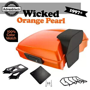 Advanblack ウィキッド オレンジ パール カミソリ ツアー パック Pak トランク ハーレー ストリート ロード用 Advanblack Wicked Orange Pearl Razor Tour Pack Pak Trunk For Harley Street Road 【並行輸入品】｜カスタムパーツ WORLD倉庫