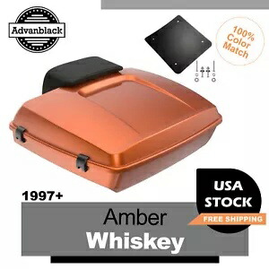 Advanblack アンバー ウイスキー カミソリ ツアー パック パック ハーレー/ソフテイル 1997 以降に適合 Advanblack Amber Whiskey Razor Tour Pak Pack Fits Harley/Softail 1997+ 【並行輸入品】