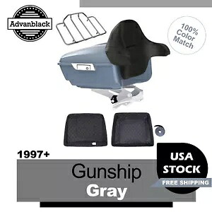 ガンシップ グレー キング ツアー パック パック 97+ ハーレーダビッドソン ツーリング FLHR FLHXS FLTRX 用 Gunship Gray King Tour Pack Pak For 97+ Harley Davidson Touring FLHR FLHXS FLTRX 【並行輸入品】