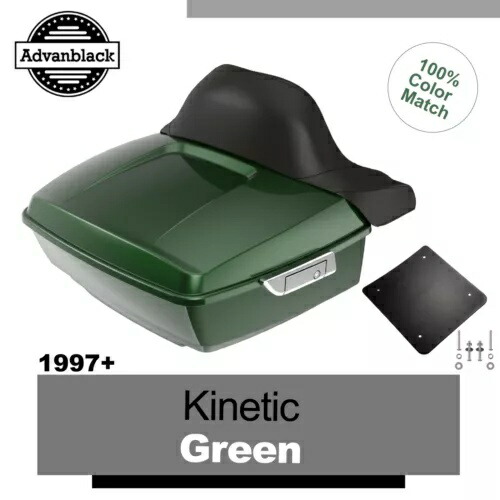 KINETIC GREEN Advanblack 97+ ハーレー/ソフテイル ラッシュモア キング ツアー パック パック パッドに適合 KINETIC GREEN Advanblack Fits 97+ Harley/Softail Rushmore King Tour Pak Pack Pad 【並行輸入品】｜カスタムパーツ WORLD倉庫