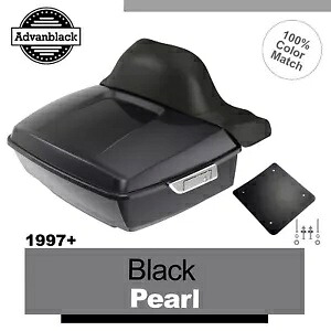 ブラックパール アドバンブラック 97+ ハーレー/ソフテイル ラッシュモア キング ツアー パック パック パッドに適合 BLACK PEARL Advanblack Fits 97+ Harley/Softail Rushmore King Tour Pak Pack Pad 【並行輸入品】