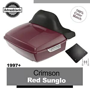 CRIMSON RED SUNGLO Advanblack フィット 97+ ハーレー/ソフテイル ラッシュモア キング ツアー パック パック CRIMSON RED SUNGLO Advanblack Fit 97+ Harley/Softail Rushmore King Tour Pak Pack 【並行輸入品】｜カスタムパーツ WORLD倉庫