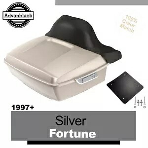 SILVER FORTUNE Advanblack フィット 97+ ハーレー/ソフテイル ラッシュモア キング ツアー パック パック パッド SILVER FORTUNE Advanblack Fit 97+ Harley/Softail Rushmore King Tour Pak Pack Pad 【並行輸入品】