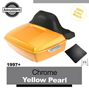 クローム イエロー パール アドバンブラック 97+ ハーレー/ソフテイル ラッシュモア キング ツアー パックに適合 CHROME YELLOW PEARL Advanblack Fits 97+ Harley/Softail Rushmore King Tour Pack 【並行輸入品】｜カスタムパーツ WORLD倉庫