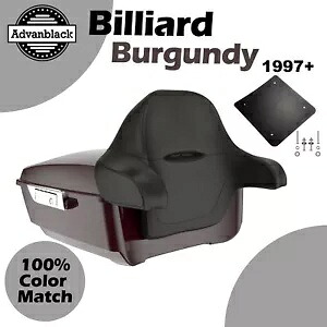 ビリヤード バーガンディ アドバンブラック 97+ ハーレー/ソフテイル ラッシュモア キング ツアー パックに適合 BILLIARD BURGUNDY Advanblack Fits 97+ Harley/Softail Rushmore King Tour Pak Pack 【並行輸入品】