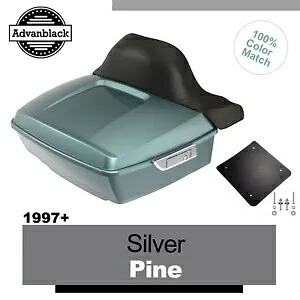 シルバーパイン アドバンブラック 97+ ハーレー/ソフテイル ラッシュモア キング ツアー パック パック パッドに適合 SILVER PINE Advanblack Fits 97+ Harley/Softail Rushmore King Tour Pak Pack Pad 【並行輸入品】｜カスタムパーツ WORLD倉庫