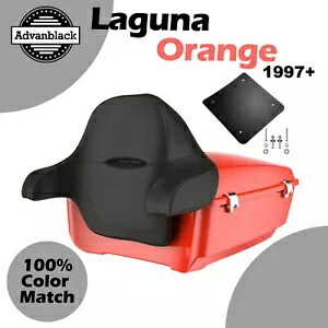 Advanblack ラグナ オレンジ ラッシュモア キング ツアー パック パック パッド 97+ ハーレー/ソフテイル用 Advanblack Laguna Orange Rushmore King Tour Pak Pack Pad For 97+ Harley/Softail 【並行輸入品】