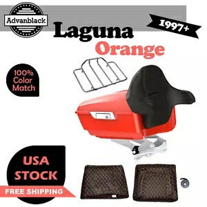 ラグナ オレンジ キング ツアー パック パック トランク ラゲッジ ハーレーダビッドソン 97+用 Laguna Orange King Tour Pak Pack Trunk Luggage For Harley Davidson 97+ 【並行輸入品】