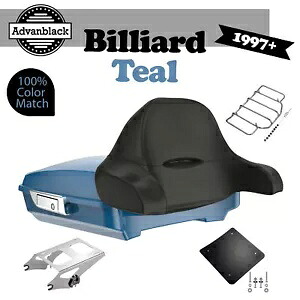 ビリヤード ティール レイザー ツアー パック ラップアラウンド バックレスト 1997 年以降のハーレーダビッドソン用 Billiard Teal Razor Tour Pak Pack Wrap-Around Backrest For 1997+ Harley Davidson 【並行輸入品】