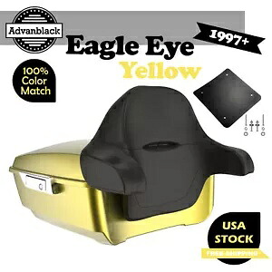 Advanblack イーグルアイ イエロー キング ツアー パック Pak トランク ラゲッジ ハーレー ツーリング用 Advanblack Eagle Eye Yellow King Tour Pack Pak Trunk Luggage For Harley Touring 【並行輸入品】