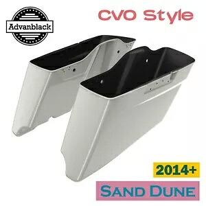Advanblack 砂丘 CVO テーパード拡張ストレッチサドルバッグ ハーレー 14+ 用 Advanblack Sand Dune CVO Tapered Extended Stretched Saddlebag For Harley 14+ 【並行輸入品】