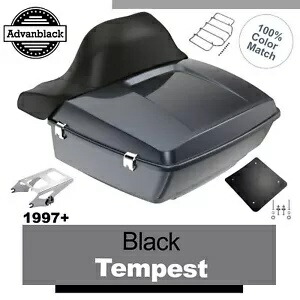 ブラック テンペスト キング ツアー パック パックは 97 年以降のハーレー FLHR FLHXS FLTRX に適合 Black Tempest King Tour Pack Pak Fits 97+ Harley FLHR FLHXS FLTRX 【並行輸入品】｜カスタムパーツ WORLD倉庫