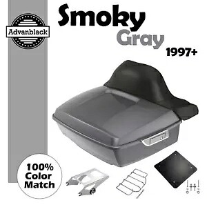 Advanblack スモーキー グレー キング ツアー パック トランク ラゲッジ ハーレー ツーリング 1997+ に適合 Advanblack Smoky Gray King Tour Pack Trunk Luggage Fits Harley Touring 1997+ 【並行輸入品】｜カスタムパーツ WORLD倉庫
