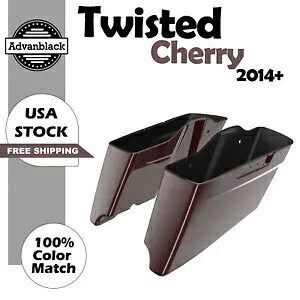 ツイスト チェリー CVO テーパード エクステンデッド ストレッチ サドルバッグ ハーレー 14+用 Twisted Cherry CVO Tapered Extended Stretched Saddlebag For Harley 14+ 【並行輸入品】