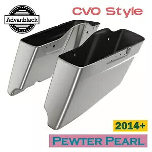 ピューターパール CVO テーパード拡張ストレッチサドルバッグ ハーレーツーリング 14+ Pewter Pearl CVO Tapered Extended Stretched Saddlebag For Harley Touring 14+ 【並行輸入品】 116,600円