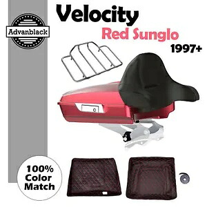 Velocity レッド Sunglo Razor ツアー パック トランク ラップアラウンド バックレスト 97-20 ハーレーに適合 Velocity Red Sunglo Razor Tour Pack Trunk Wrap-Around Backrest Fits 97-20 Harley 【並行輸入品】 139,150円