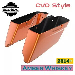 アンバー ウイスキー CVO テーパード エクステンデッド ストレッチ サドルバッグ ハーレー 14+用 Amber Whiskey CVO Tapered Extended Stretched Saddlebag For Harley 14+ 【並行輸入品】