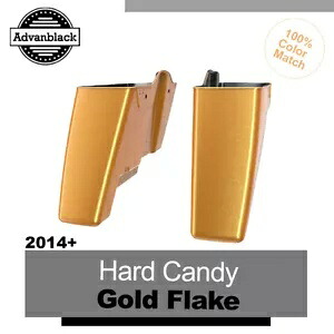 ハード キャンディ ゴールド フレーク デュアル ノーカット 拡張サドルバッグ ボトム 14+ ハーレー ツーリング用 Hard Candy Gold Flake Dual Uncut Extend Saddlebag Bottom For 14+ Harley Touring 【並行輸入品】｜カスタムパーツ WORLD倉庫