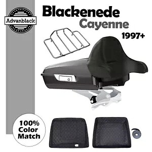 Advan Blackened Cayenne Razor Tour Pak ラップアラウンド バックレスト 97-20 ハーレーに適合 Advan Blackened Cayenne Razor Tour Pak Wrap-Around Backrest Fits 97-20 Harley 【並行輸入品】｜カスタムパーツ WORLD倉庫