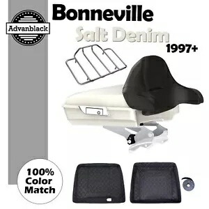 Bonneville ソルトデニム レイザー ツアーパック ラップアラウンド バックレスト 1997-2020 ハーレーに適合 Bonneville Salt Denim Razor Tour Pak Wrap-Around Backrest Fits 1997-2020 Harley 【並行輸入品】