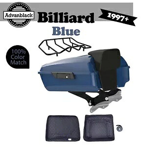 チョップド ツアー パック ビリヤード ブルー W/ブルー ライナー 97+ ハーレーダビッドソン ツーリング用 Chopped Tour Pack Billiard Blue W/ Blue Liner For 97+ Harley Davidson Touring 【並行輸入品】 140,250円