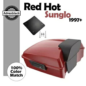 ラッシュモア チョップド ツアー パック パック パッド RED HOT SUNGLO フィット 97+ ハーレー ツーリング/ソフテイル Rushmore Chopped Tour Pack Pak Pad RED HOT SUNGLO Fit 97+ Harley Touring/Softail 【並行輸入品】