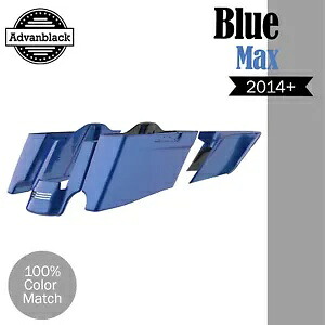 ハーレー 2014+ CVO テーパードストレッチ拡張サドルバッグ ブルーマックスに適合 Fits Harley 2014+ CVO Tapered Stretched Extended Saddlebags BLUE MAX 【並行輸入品】