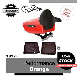パフォーマンスオレンジキングツアーパックパック荷物ハーレー FLHR FLHXS FLTRX 1997+ Performance Orange King Tour Pack Pak Luggage For Harley FLHR FLHXS FLTRX 1997+ 【並行輸入品】