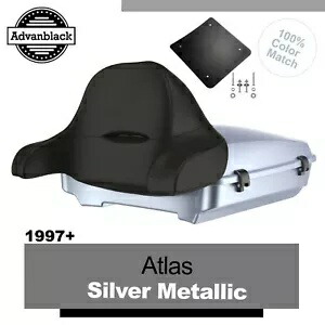 ラッシュモア レイザー ツアー パック ラップアラウンド ハーレー/ソフテイル用 アトラス シルバーメタリック Rushmore Razor Tour Pack Wrap Around For Harley/Softail ATLAS SILVER METALLIC 【並行輸入品】