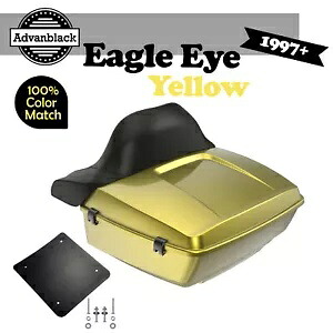 Eagle Eye イエロー キング ツアー パック Pak トランク 97+ ハーレー ストリート ロード エレクトラ用 Eagle Eye Yellow King Tour Pack Pak Trunk For 97+ Harley Street Road Electra 【並行輸入品】