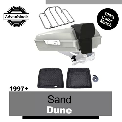 Advanblack Sand Dune Razor ツアーパック トランク ラゲッジ 1997-2020 ハーレー ツーリングに適合 Advanblack Sand Dune Razor Tour Pack Trunk Luggage Fits 1997-2020 Harley Touring 【並行輸入品】