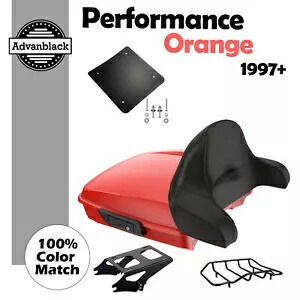 パフォーマンス オレンジ レイザー ツアー パック ラップ アラウンド 97+ ハーレー ストリート ロード グライド用 Performance Orange Razor Tour Pak Wrap Around For 97+ Harley Street Road Glide 【並行輸入品】