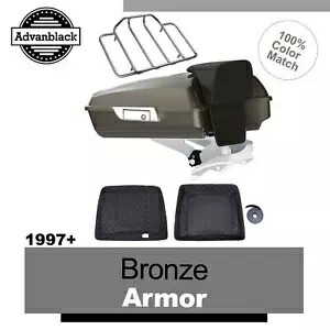 ブロンズ アーマー レイザー ツアー パック トランク ラゲッジ ハーレー ツーリング 97+用 Bronze Armor Razor Tour Pack Trunk Luggage For Harley Touring 97+ 【並行輸入品】