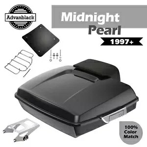 Midnight Pearl Razor ツアーパック 荷物トランク 97+ ハーレー エレクトラ ロード グライド用 Midnight Pearl Razor Tour Pack Luggage Trunk For 97+ Harley Electra Road Glide 【並行輸入品】