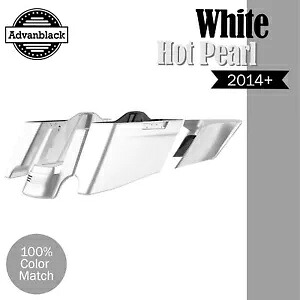 ハーレー 2014+ CVO テーパードストレッチ拡張サドルバッグに適合 ホワイト ホット パール Fits Harley 2014+ CVO Tapered Stretched Extended Saddlebags WHITE HOT PEARL 【並行輸入品】｜カスタムパーツ WORLD倉庫